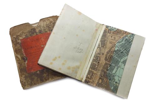 Robert ROWE - A New Map of England and Wales  . . .  coloured & folded on linen, 66 x 54cms., engraved key, in original slipcase. 1821.  *  turnpike &