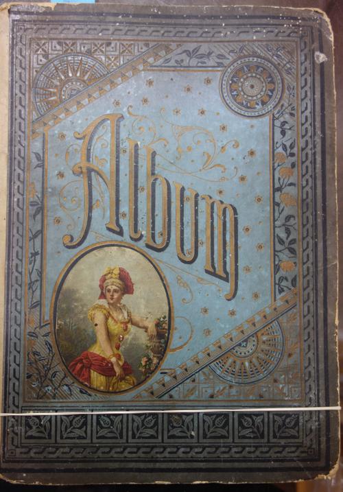 SCRAP ALBUMS - two albums of some 86pp. in total, with many mounted scraps, some of larger size; mid - later 19th cent.