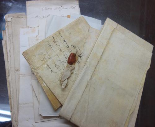 BRADFIELD FAMILY - of Milton, near Abingdon (Berks.); approx. 30 documents (1690-1894) mostly concerning property, an 1809 taxation document (for the