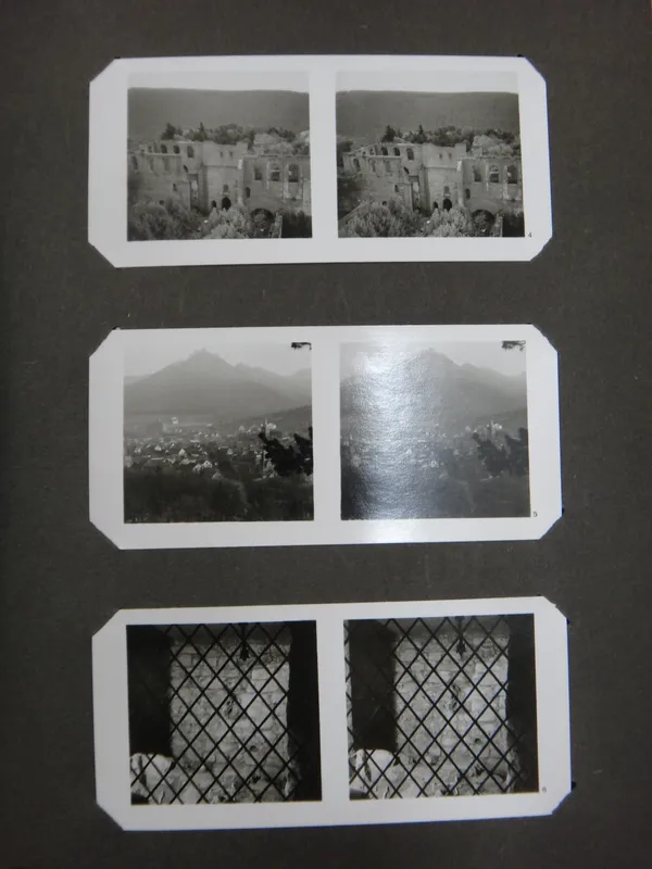 WORLD WAR 2 - Germany, Home Front & Military; 4 vols. from a stereoscopic album series, each with 100 stereographs and viewer; gilt-lettered cloth. Mu