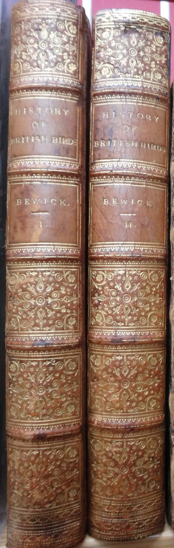 BEWICK (T.)  History of British Birds  . . .  (3rd & 1st editions), 2 vols. titles with pictorial vignette illus. & wood engraved illus. throughout (b