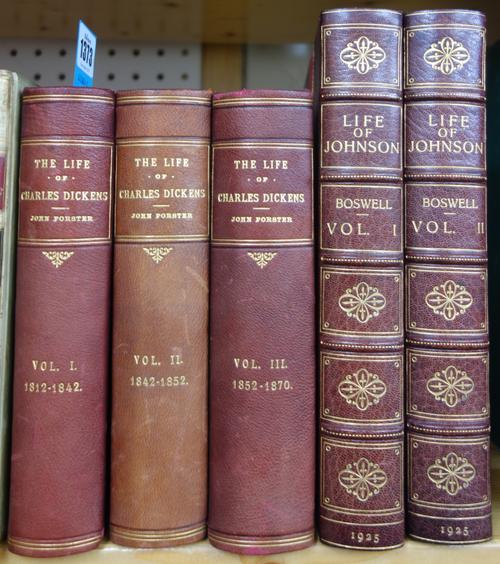 BOSWELL (J.)  The Life of Samuel Johnson. newly edited with notes by Roger Ingpen, 2 vols. 13 photogravure plates & num. other illus.; later 20th cent