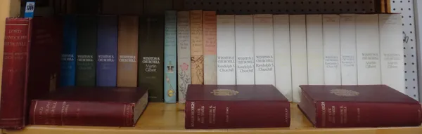 CHURCHILL (R.S.) & GILBERT (M.)  Winston S. Churchill.  vols. I - V (Biographical vols.) & the 10 Companion vols. (for the first 4 vols.) only - ex th