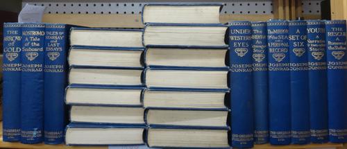 CONRAD (J.)  The Medallion Edition, 22 vols. photogravure frontispieces: gilt cloth with pictorial e/ps. 1925-28.  *  includes the 2 later volumes - n