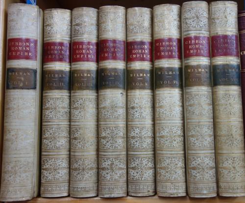 GIBBON (Edw.)  The History of the Decline and Fall of the Roman Empire  . . .  8 vols., edited, with additional notes, by William Smith; engraved port