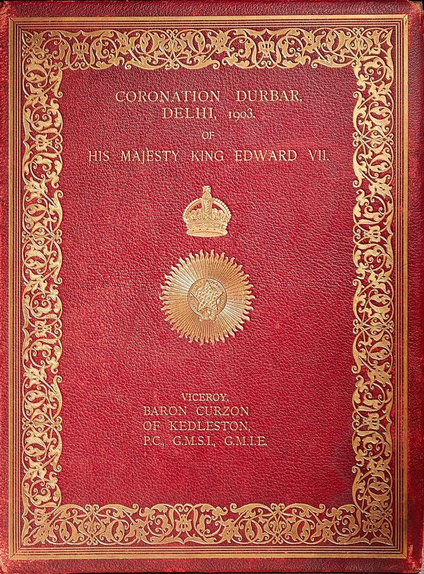 BOURNE & SHEPHERD, photographers.  The Coronation Durbar, Delhi, 1903.  First Edition. title (printed in purple within decorated borders), introductor