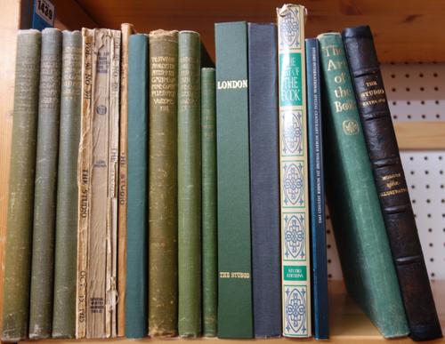 THE STUDIO: an illustrated magazine of fine and applied art, vols. 13, 71-73, 77 & 128. illus. throughout; clothbound. 1898-1919 & 1944;  sold with 5