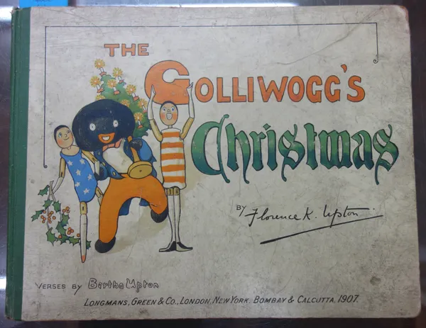 UPTON (F.K.)  The Golliwogg's Christmas. Pictures by Bertha Upton.  First Edition. coloured pictorial title & 31 full-page coloured illus., some text