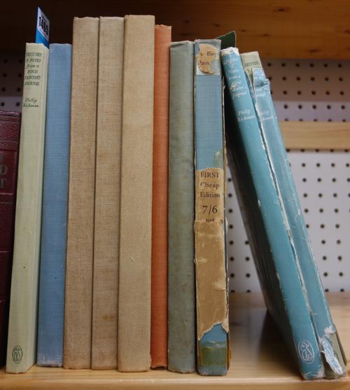 RICKMAN (Philip)  A Bird-Painter's Sketch Book.  First Edition. 11 coloured plates (with captioned guards) & other illus.; holland cloth with paper la