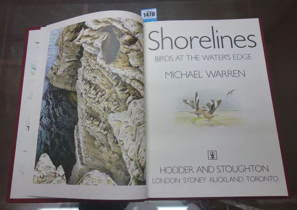 WARREN (M.)  Shorelines: birds at the water's edge.  First Edition. coloured pictorial title, coloured illus. throughout (some full or d-page), pictor