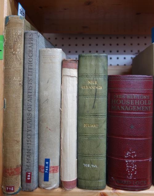 MISCELLANY - a few ex-library volumes; includes Graily Hewitt's Lettering (signed limited edition, 1930).