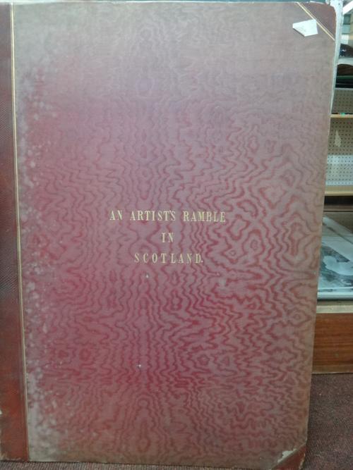 BOUQUET (M.)  An Artist's Ramble in the North of Scotland.  pictorial title & 24 lithographed plates; contemp. half morocco & gilt-lettered cloth, fol