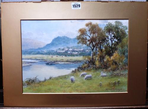 Warren Williams (1863-1941), Near Trefriw, North Wales; On the river Conway, North Wales, a pair, watercolour, both signed, unframed, each 25.5cm x 36