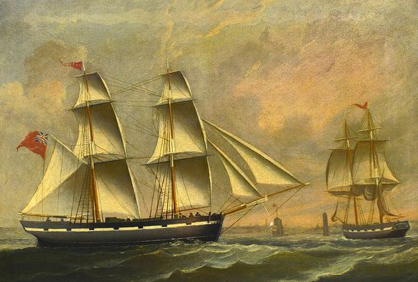 English School (19th century), The Brig Theresa, Mitchesond off Sunderland, oil on canvas, inscribed and dated Sep 1852, 44cm x 62cm.  Illustrated