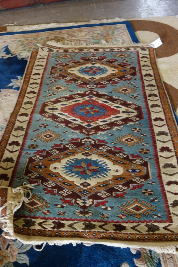 A Turkish rug of Caucasian design, 170 x 115cm.  B7