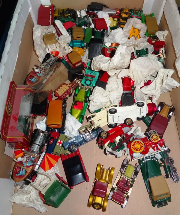 Toys, comprising; a quantity of Corgi, Matchbox and Lesney die-cast vehicles, including Chitty Chitty Bang Bang, Jaguar and others. (qty)  s2