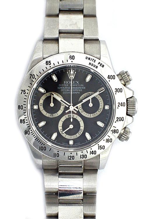 Rolex; a stainless steel gentlemans automatic chronograph Oyster Perpetual Cosmograph Daytona bracelet wristwatch, circa 2009, reference no. 116520, t