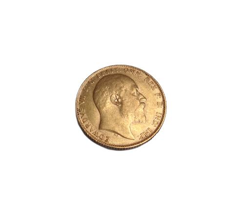 An Edward VII sovereign 1906.  Illustrated