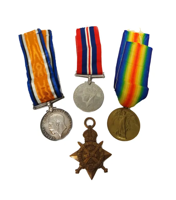 The 1914 Star to CH.9659. PTE.F.W.PENFOLD, R.M.BRIGADE, The 1914-18 British War Medal and The 1914-19 Victory Medal to CH.9659 F.W.PENFOLD.SGT. R.M.an