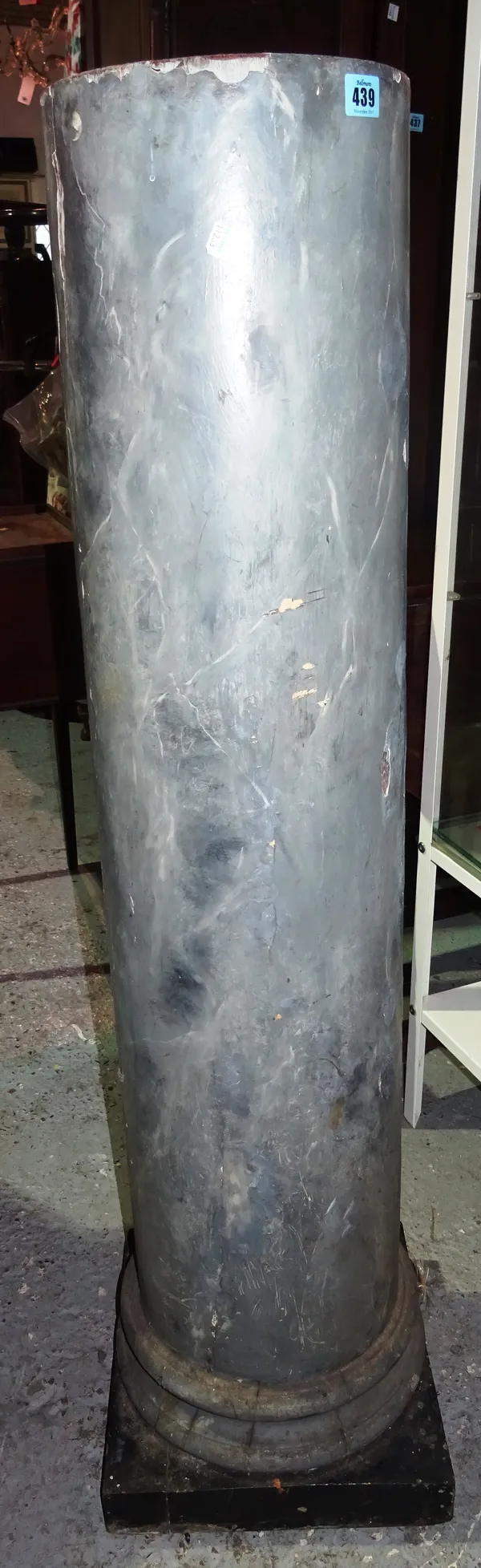A simulated marble column, 25cm diameter x 121cm high. J4