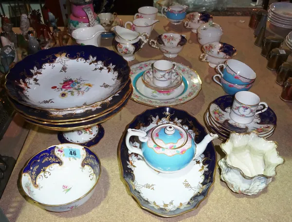 Ceramics part dinner and tea sets, including Spode, Coalport and others, (qty). S2