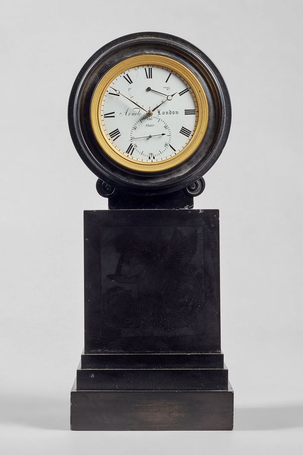 THE PAKENHAM ARNOLDA rare eight-day mantel chronometer By John Roger Arnold, London, No. 619, circa 1830In a Derbyshire 'Ashford' marble case attribut