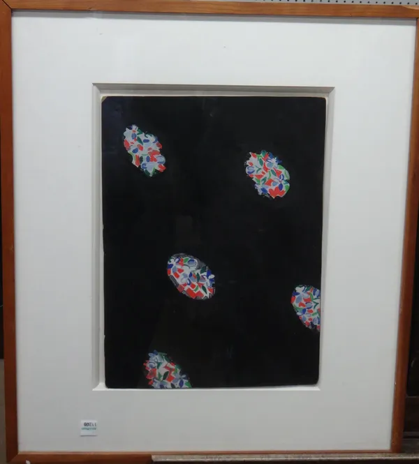 Sonia Delaunay-Terk  (1885-1979), Textile design, gouache, bears stamp verso,32cm x 23cm. DDS