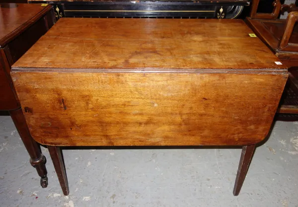 A 19th century mahogany Pembroke table, 83cm wide x 64cm high.  K10