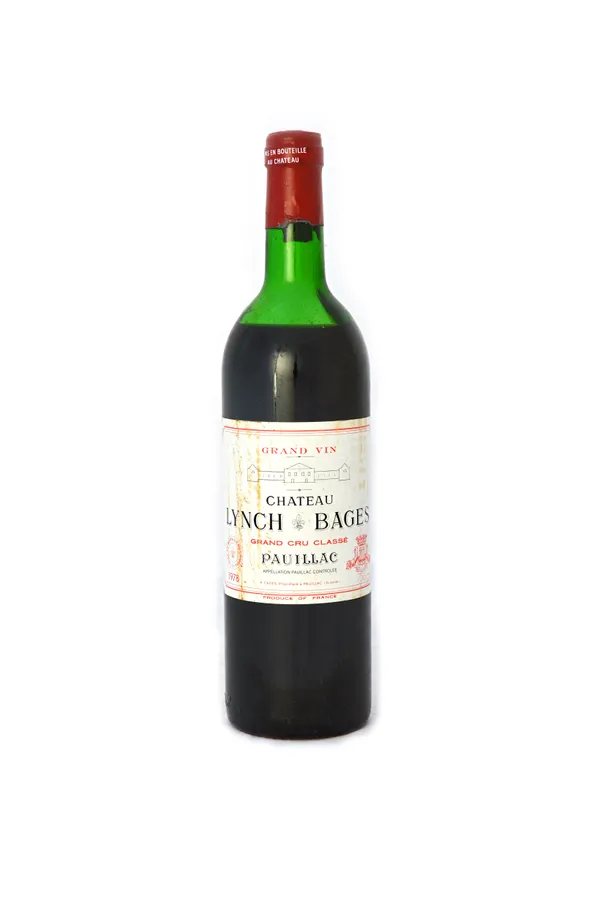 One bottle of 1978 Chateau Lynch-Bages Grand Cru Classe Pauillac, and two bottles of 1988 Chateau Magdelaine Grand Cru Saint Emilion, (3).  Illustrate