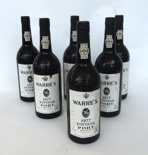 Six Grahams Malvedos 1979 vintage port, and six Warres 1977 vintage port, (12).