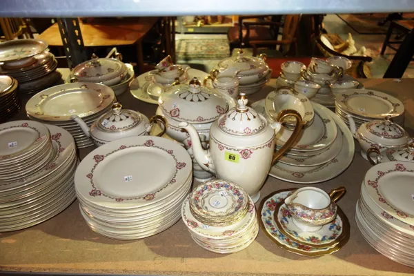 An extensive Rosenthal 'Ivory' pattern part dinner and tea service and a small Rosenthal part coffee set, (qty).  S2M