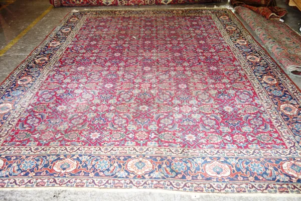 A Tabriz carpet, 360cm x 284cm.  E3