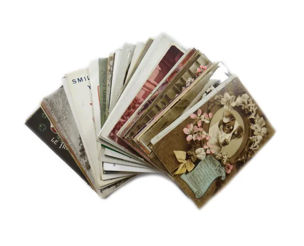 POSTCARDS - Sentimental, Greetings, Humour, & a few Military; approx. 500.