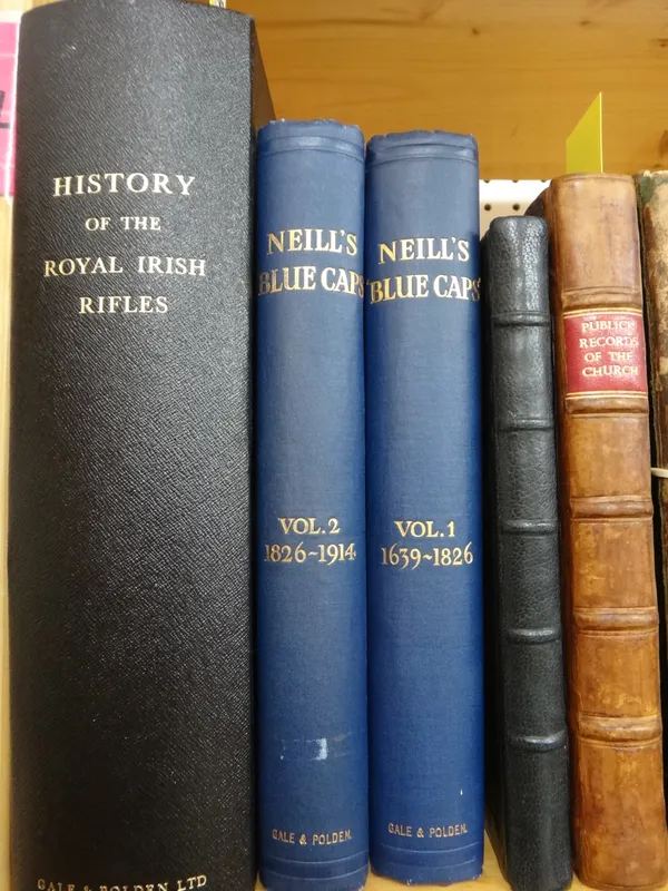 LAURIE (Lt. Col. G.B.)  History of the Royal Irish Rifles.  Edition de Luxe. 10 coloured plates, other illus. & maps,erratum slip; rebound gilt cloth,
