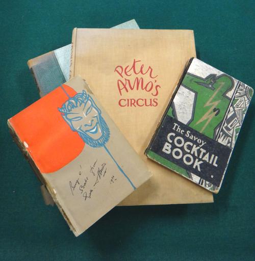 WEST (R).  The Modern "Rake's Progress".  Limited Edition. 12 d-page coloured plates (by David Low); publisher's morocco-backed cloth, roy. 8vo. 1934;