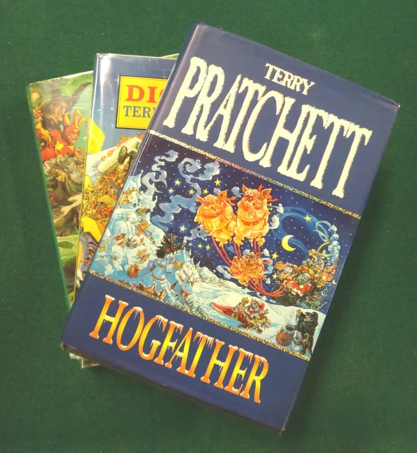 PRATCHETT (T.)  The Last Hero: a Discworld fable.  First Edition. coloured illus. (by Paul Kidby); d/wrapper, 4to. 2001.  *  signed by the author on f