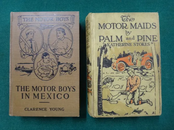 MOTORING - a varied selection; includes some Williamson novels; Powells' By Camel and Car to the Peacock Throne (& some others of travel by car); & a