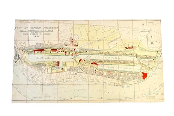 PORT OF LONDON AUTHORITY - Surrey Commercial Docks / Surrey Canal; i.e. relevant Ordnance Survey sheets from the 25 inches to mile series, 1894-96 edi