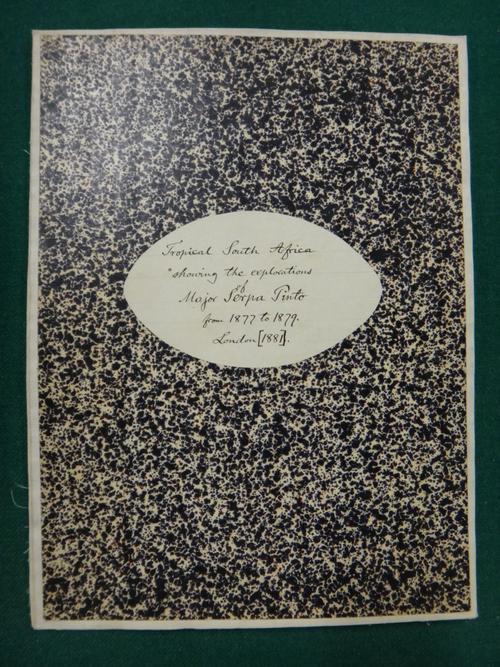 SOUTH AFRICA -  Tropical South Africa: showing the Explorations of Major Serpa Pinto from 1877-1879. folded on linen, opens to 67 x 100 cms., outline