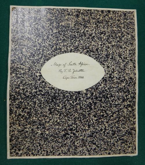 SOUTH AFRICA -  Map of South Africa: containing Cape Colony  . . .  and Other Territories  . . .  by T.B. Johnston. folded on linen, opens to 69 x 89