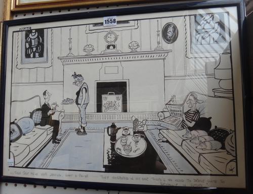 Stanley McMurtry (MAC) (b.1936), '..then, just as we were leaving, what a relief - Tony whispered in my ear there's no need to dress quite so formally