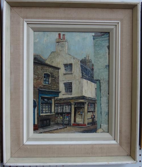 John Vicat Cole (1903-1975), A scene in Belgravia, oil on board, signed, 38cm x 28.5cm. DDS