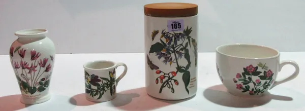 Ceramics, comprising; Portmeirion, mainly The Botanic Garden pattern part dinner service and storage jars, (qty).   S8T