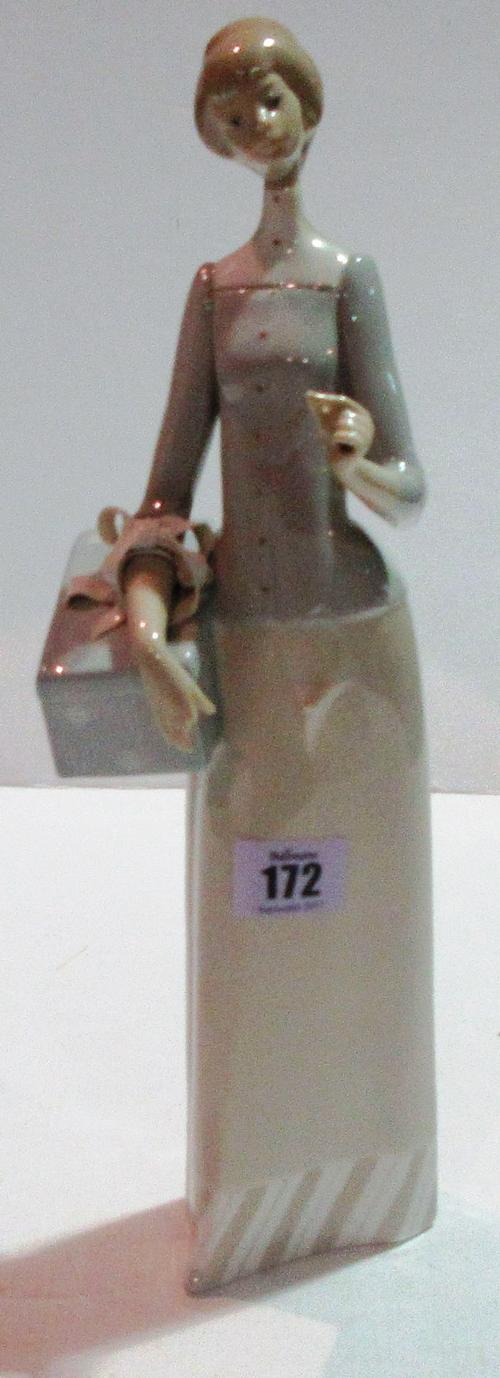 Lladro figures, comprising; Spring Bell, Fall Bell, Summer Bell, Best Friend, Dame de Fiesta, Sophisticate, Can I play, Girl and Bird, (boxed), two fu