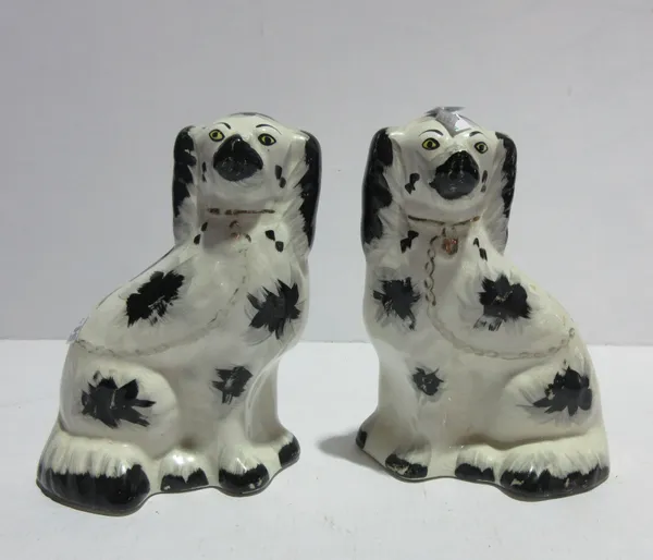 Ceramics, including; a group of four Staffordshire dogs, Royal Doulton figurines, Royal Worcester and sundry, (qty).   S6T