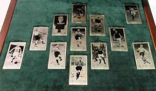 A boxed Limited Edition celebrating One Hundredth Football Association Challenge Cup Competition Commemorative Team, comprising, eleven hall marked si