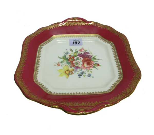 A Hammersley part tea service, with flowers and gold border decoration (qty).   S7T