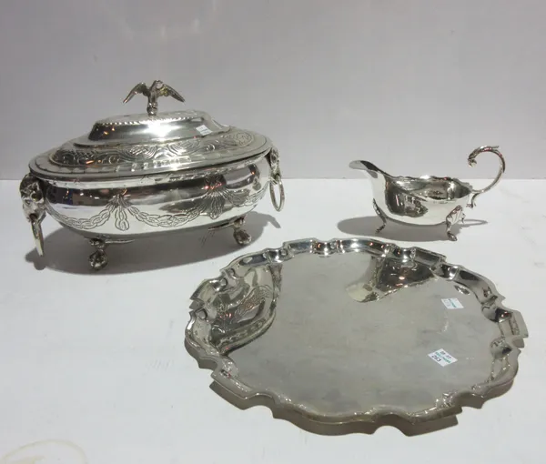 Silver plated wares, including; tureens and covers, plates, flatware and sundry, (qty). S11B