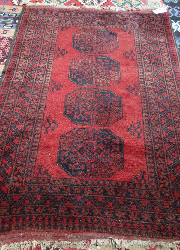An Afghan rug, 171cm x 122cm. I6