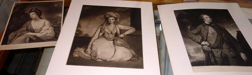 A group of assorted mezzotints, mainly portraits including works after Lely, Reynolds, Van Dyck and others, all unframed (qty). E6